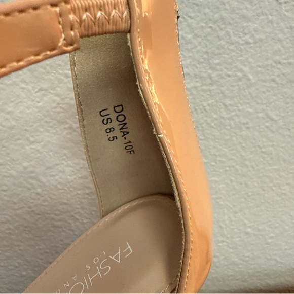Fashion nova really hope so healed nude sandals size 8.5M - Picture 7 of 12